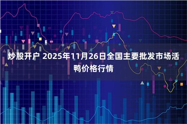 炒股开户 2025年11月26日全国主要批发市场活鸭价格行情